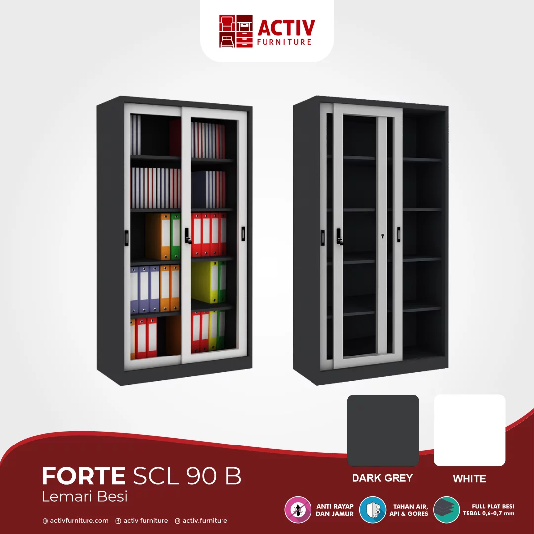 Logo Activ Furniture Lemari Kantor – FORTE SCL 90 B – Activ Furniture