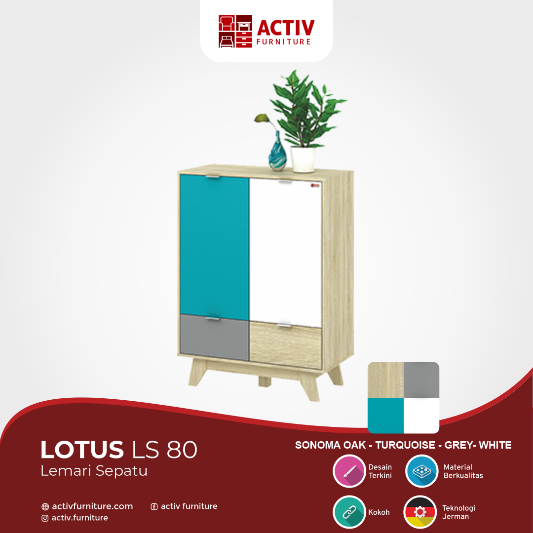 3. Lotus LS 80 – Sonomoa Oak_Turquoise_Grey_White