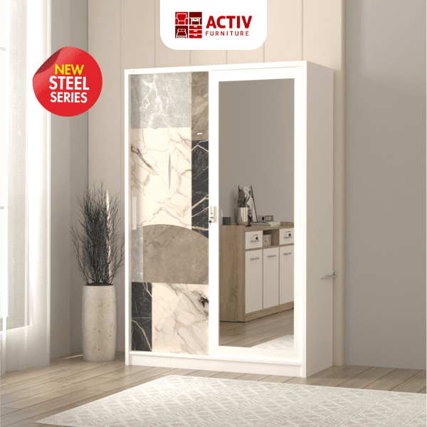 Lemari Pakaian Besi – Forte SL 121 A – Activ Furniture
