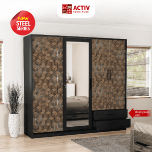 Lemari Pakaian Besi_Forte_Lemari Pakaian_Lemari_Lemari Baju_Kamar Tidur_Activ Furniture