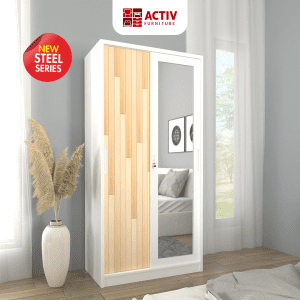 Lemari Pakaian Besi_Forte_Lemari Pakaian_Lemari_Lemari Baju_Kamar Tidur_Activ Furniture