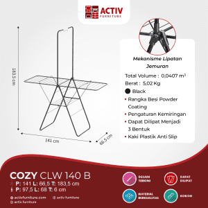 Jemuran Baju_Clothline_Gantungan baju_Activ Furniture