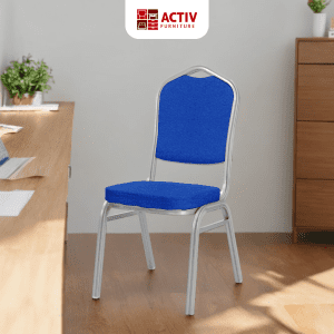 Cozy STC 50 D_Silver - Blue_Kursi Susun_Stacking Chair_Kursi_Ruang Keluarga_Activ Furniture