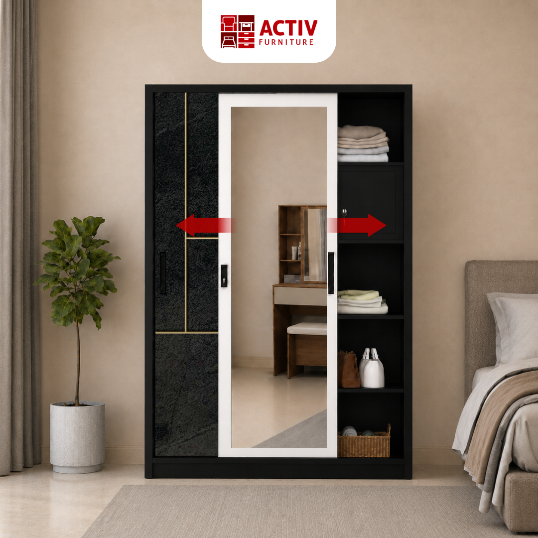 2. NPL Dura SL 12 AA_Lemari Pakaian Besi_Lemari Pakaian_Dura Series_Kamar Tidur_Activ Furniture