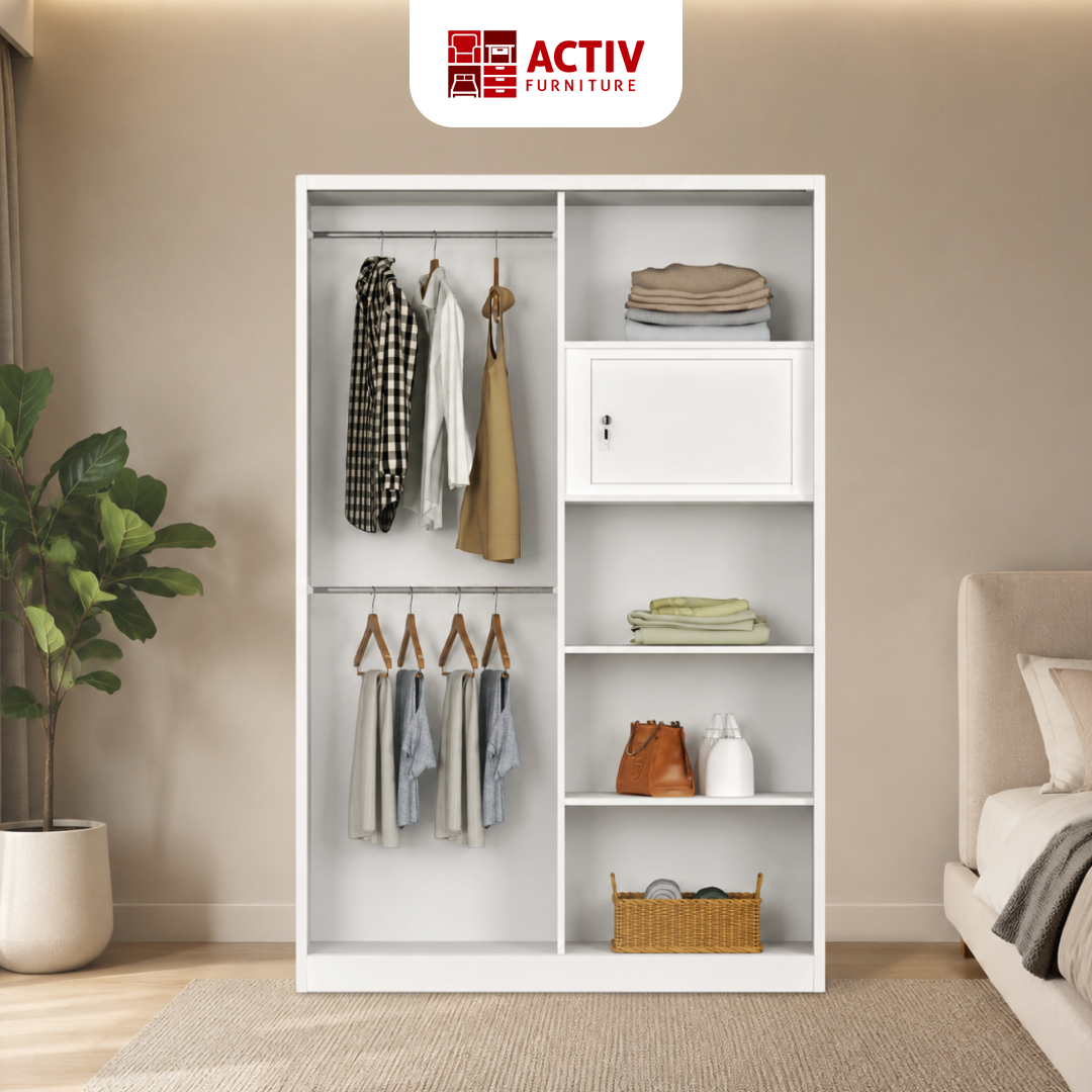 3. NPL Dura SL 12 AA_Lemari Pakaian Besi_Lemari Pakaian_Dura Series_Kamar Tidur_Activ Furniture
